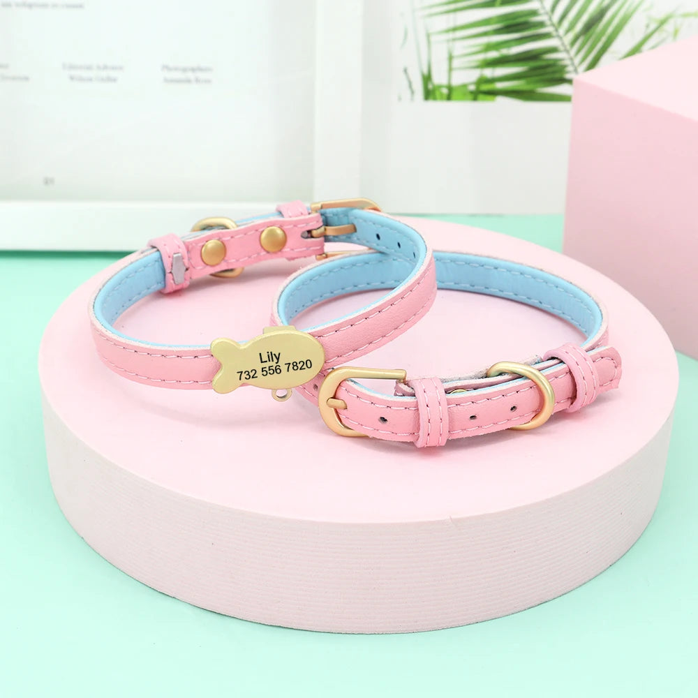 Cute Custom Cat Collar Personalized