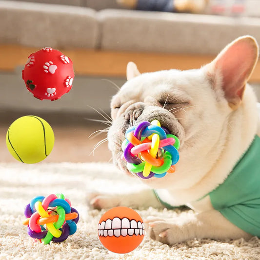 Diameter 6cm Pet Squeaker Ball Toy Squeak Cat Puppy Dog Chew Toys Accessories for Small Dogs Pets Supplies brinquedo cachorro