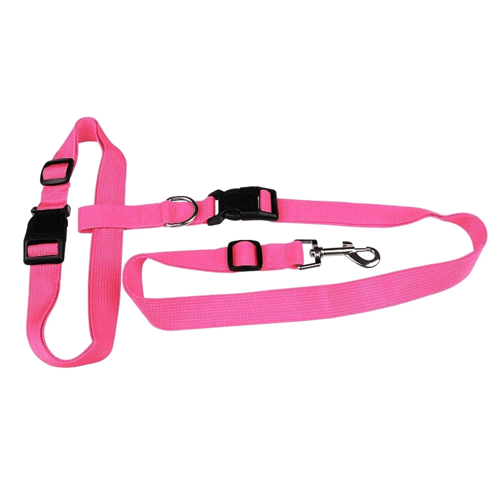 1PC Great Easy Adjustable Handsfree Dog Pet Walking Running Jogging Lead Leash Waist Belt Chest Strap Gift Pets Supplies