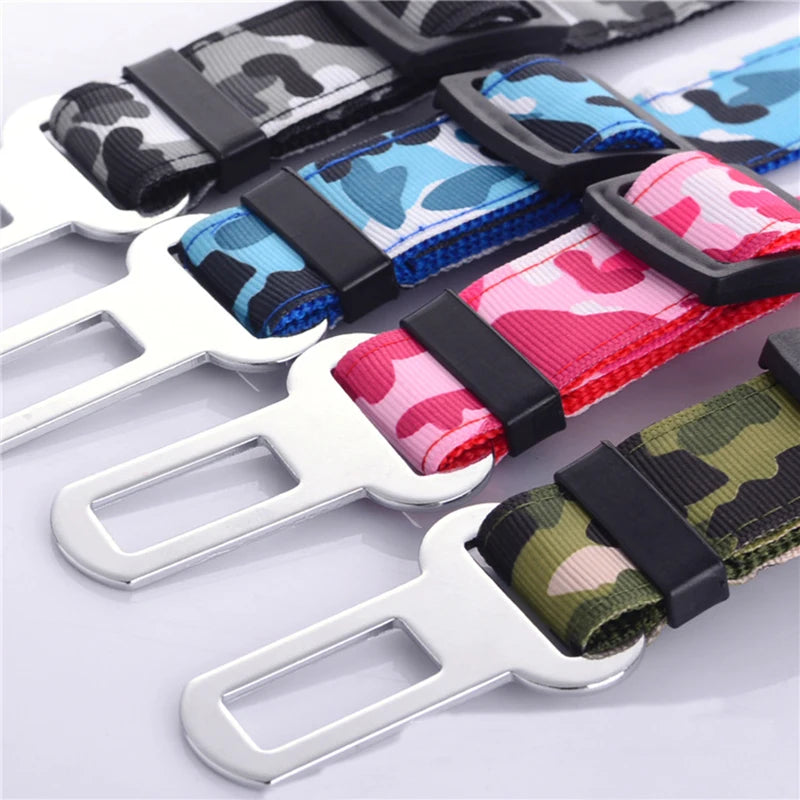 Adjustable Puppy Dog Car Seat Belts Nylon Pet Vehicle Seatbelt Lead for Dogs Pets Supplies Safety Lever Auto Traction Products