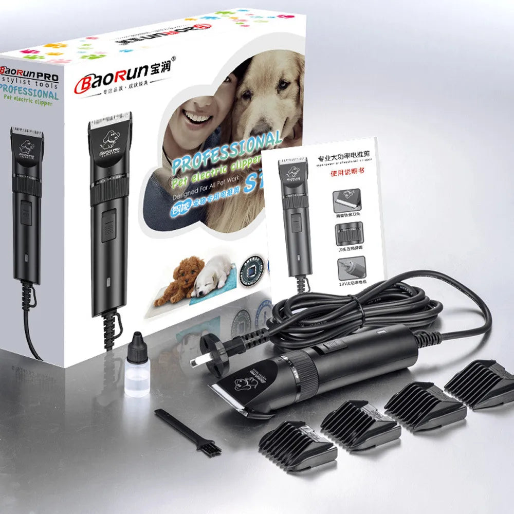 20W Electrical Dog Hair Trimmer High Power Professional Grooming Pets Animals Cat Clipper Pets Haircut Shaver Machine