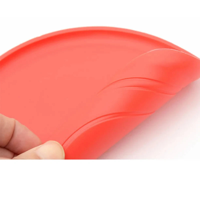 1pcs Funny Silicone Flying Saucer Dog Cat Toy Dog Game Flying Discs Resistant Chew Puppy Training Interactive Pet Supplies