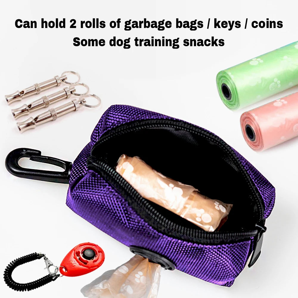 Portable Dog Poop Waste Bag Holder Pouch Pet Puppy Cat Pick Up Poop Bag Dispenser Outdoor Pets Supplies Garbage Bags