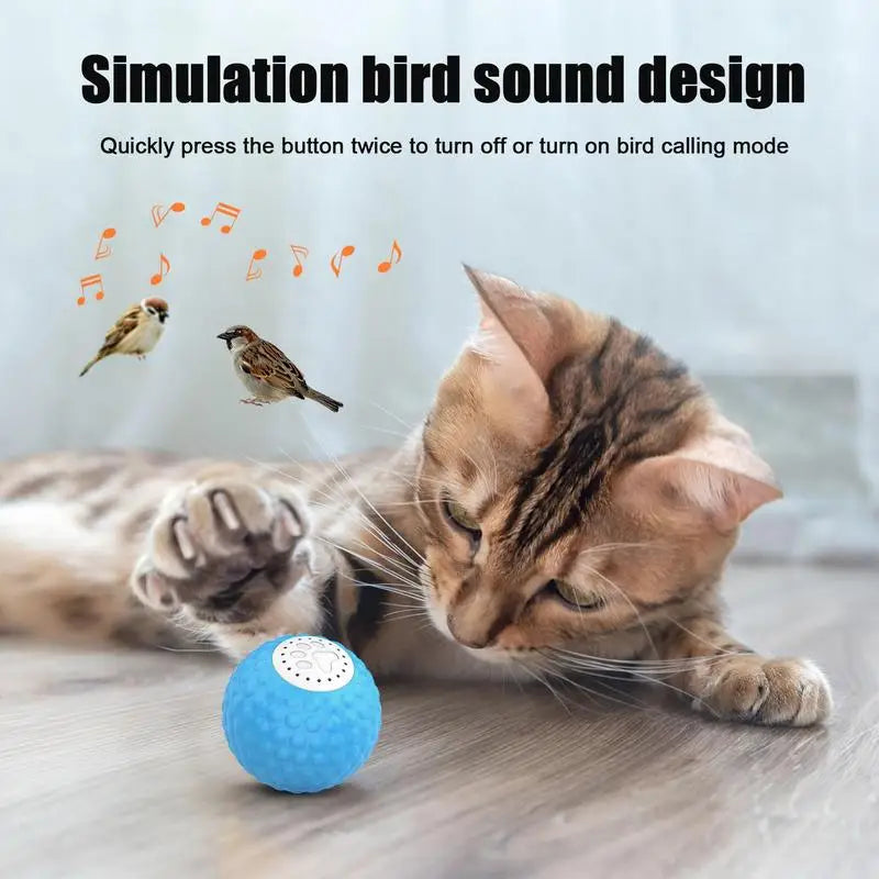 Cat Toy Ball Sound Interactive Rechargeable Sounding Toy Ball For Pet Exercise Quiet Remote-Controlled Kitten Sounding Balls Toy