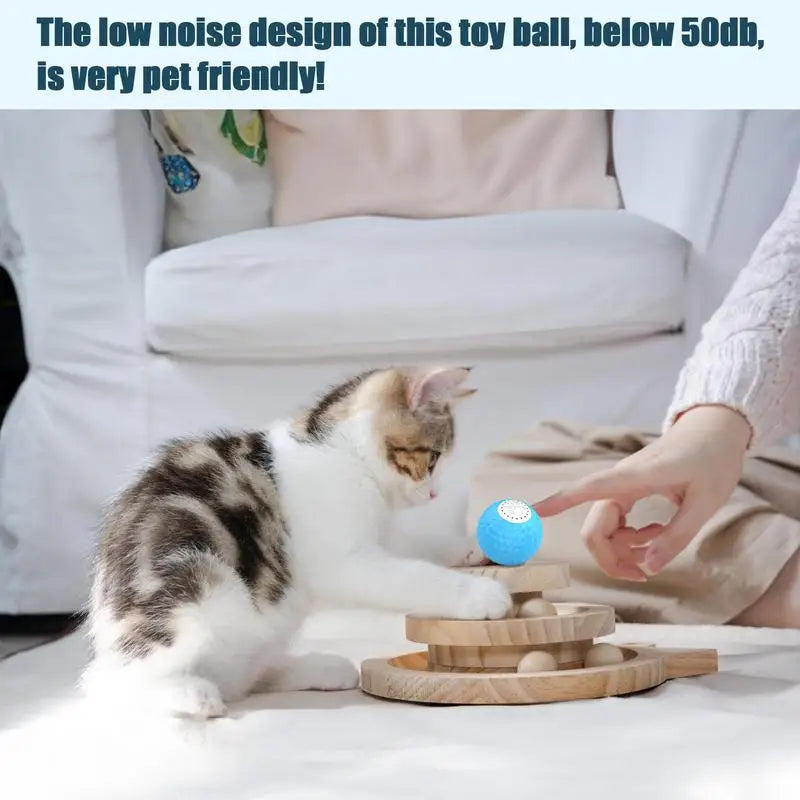 Cat Ball Sound Pet Exercise Sounding Interactive Toy Quiet Remote-Controlled Kitten Sounding Balls Toy Pet Toys For Kitten