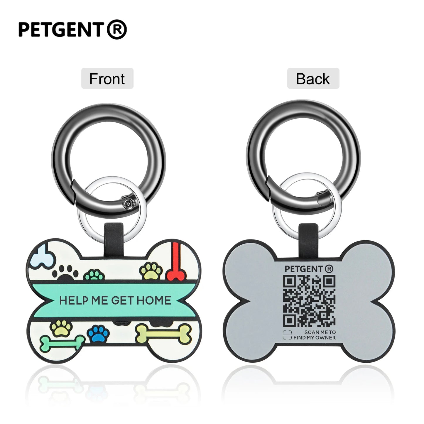 1pc QR Code Pet Dog Cat ID Tags Personalized Dog Tags Collar Scan QR Shows Pet Online Profile For Dog Tag Name Products