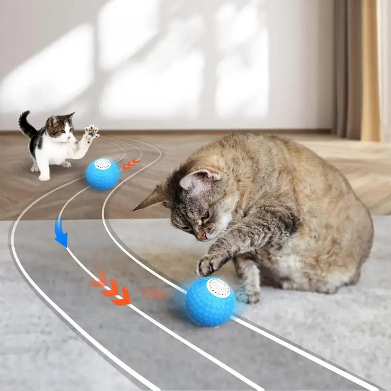 Cat Ball Sound Pet Exercise Sounding Interactive Toy Quiet Remote-Controlled Kitten Sounding Balls Toy Pet Toys For Kitten