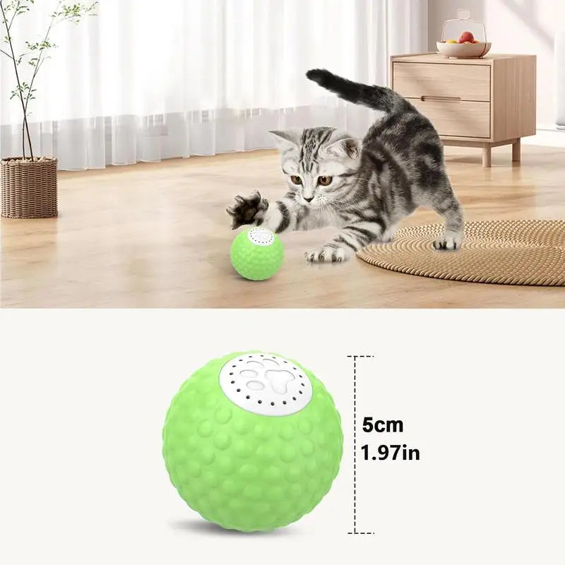 Cat Ball Sound Pet Exercise Sounding Interactive Toy Quiet Remote-Controlled Kitten Sounding Balls Toy Pet Toys For Kitten