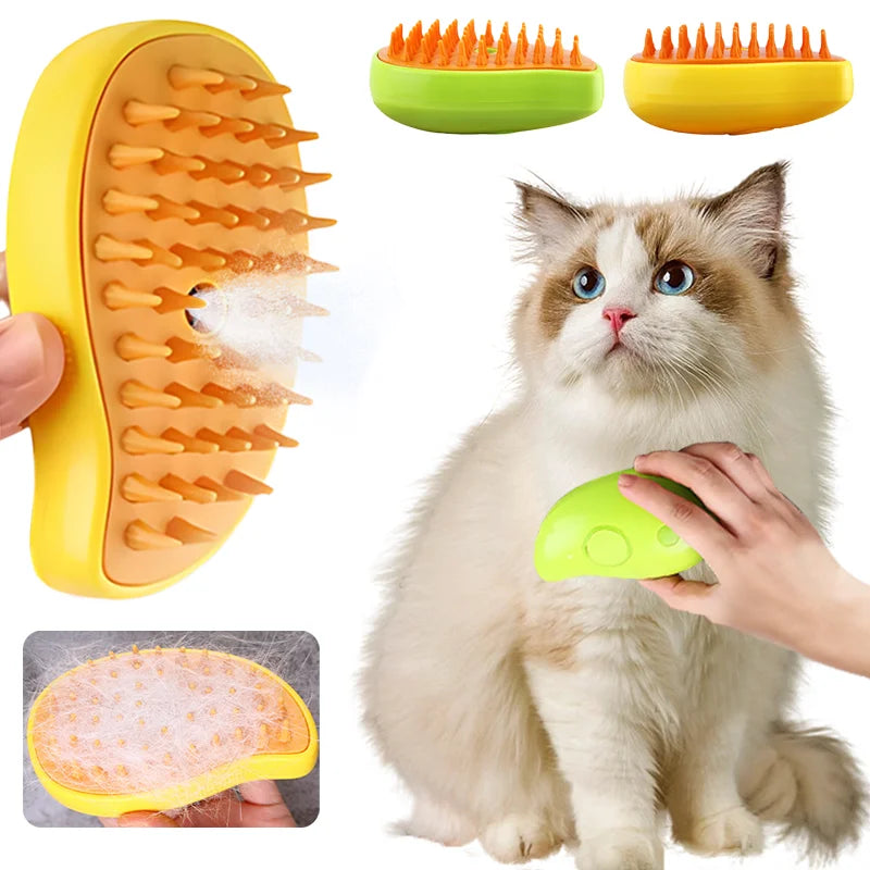 Cat Steam Brush Pet Massage Comb