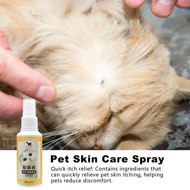 60ml Skin Repair Liquid Wound Spray For Pets Hot Spot Spray For Dogs Skin Care For Dogs & Cats Helps for home Pet Supplies