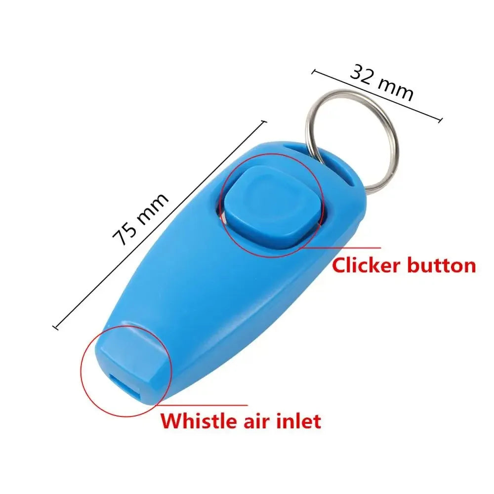 1 Pc Pet Dog Whistle And Clicker Pet Multifunctional 2-in-1 Clicker Puppy Stop Barking Training Aid Clicker Portable Trainer