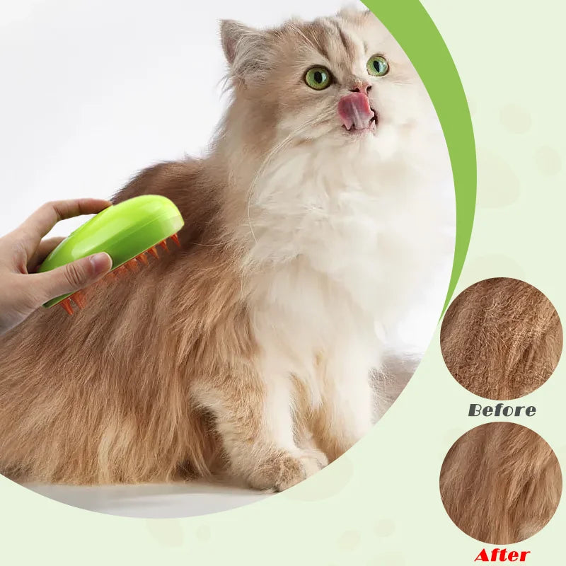 Cat Steam Brush Pet Massage Comb