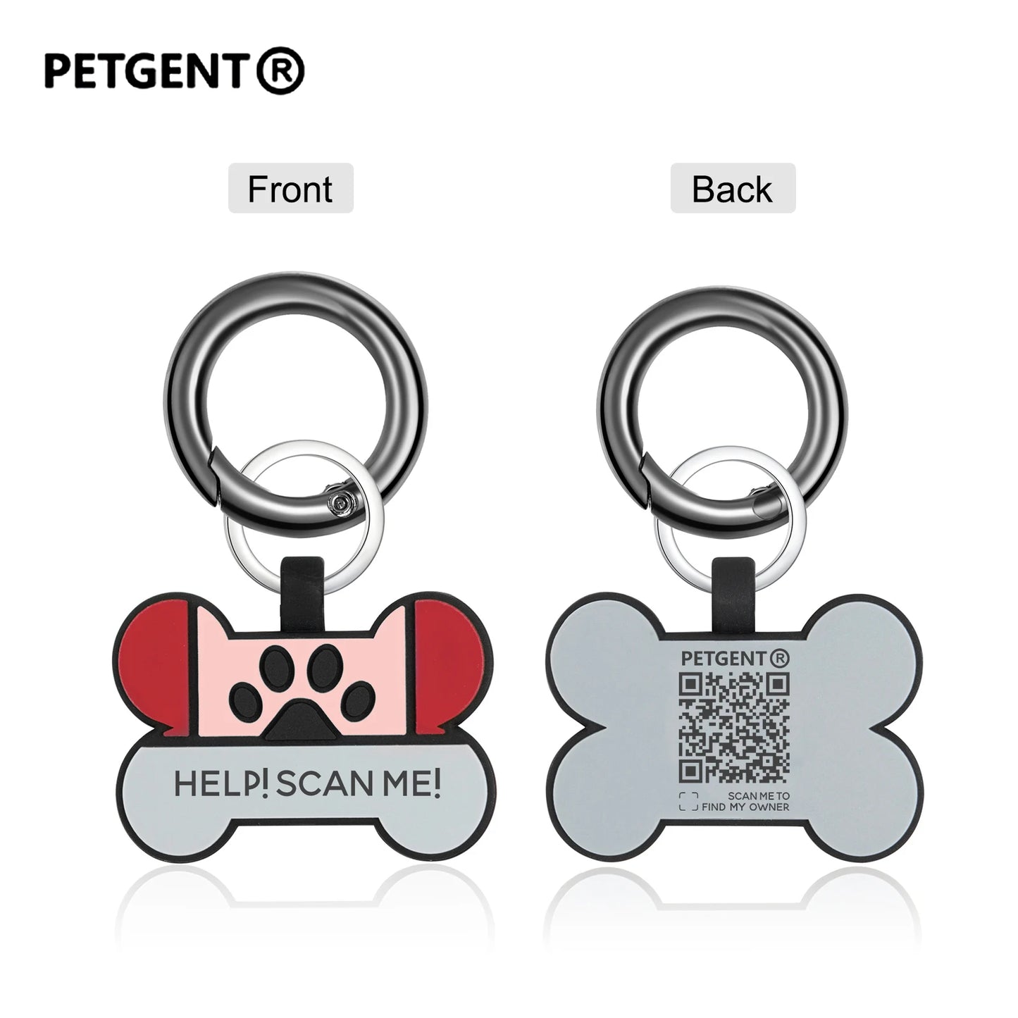 1pc QR Code Pet Dog Cat ID Tags Personalized Dog Tags Collar Scan QR Shows Pet Online Profile For Dog Tag Name Products