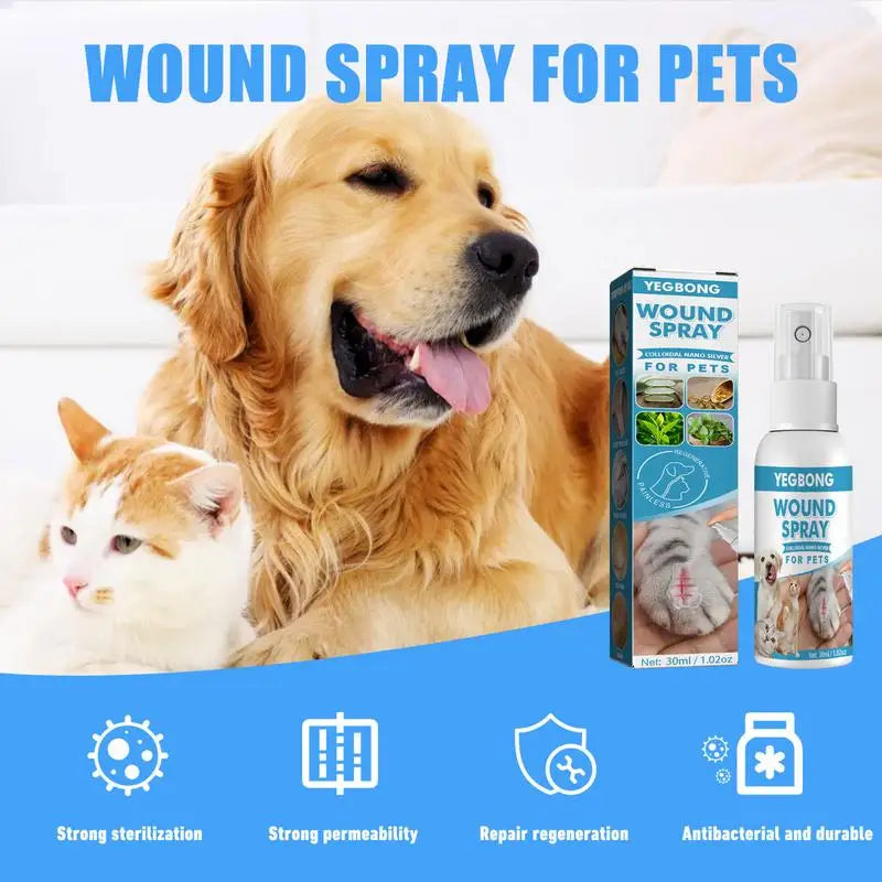 30ml Pet Skin Care Spray Cats Dogs Itch Relief For External Use Prevent Skin Problems Improve Skin Protection Gently Soothes