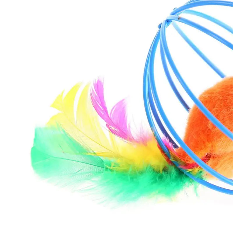 Cat Toy Stick Feather Wand