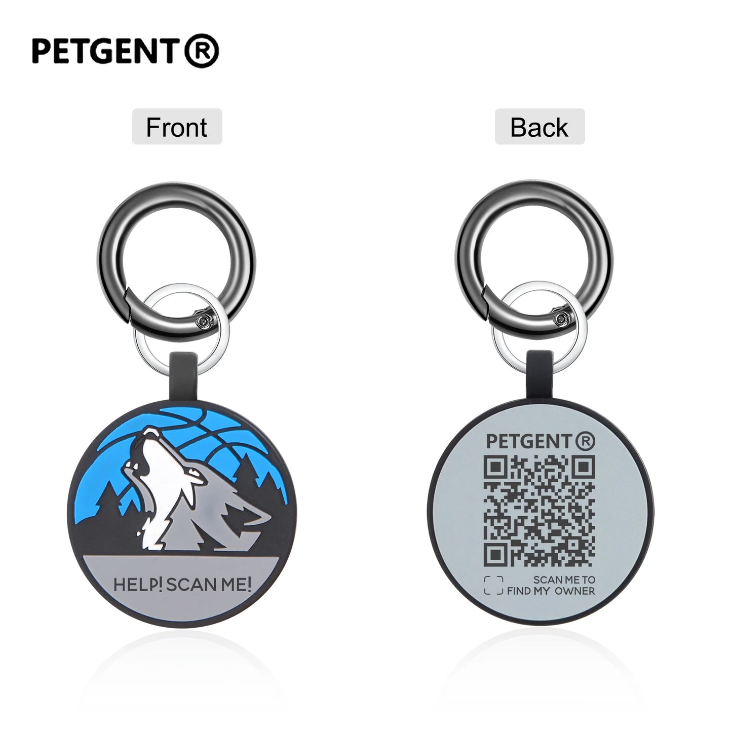 1pc QR Code Pet Dog Cat ID Tags Personalized Dog Tags Collar Scan QR Shows Pet Online Profile For Dog Tag Name Products