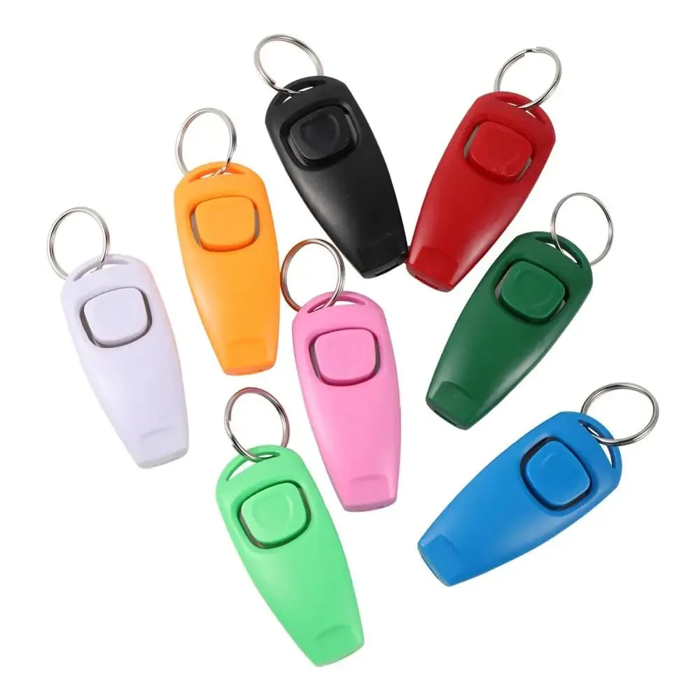 1 Pc Pet Dog Whistle And Clicker Pet Multifunctional 2-in-1 Clicker Puppy Stop Barking Training Aid Clicker Portable Trainer