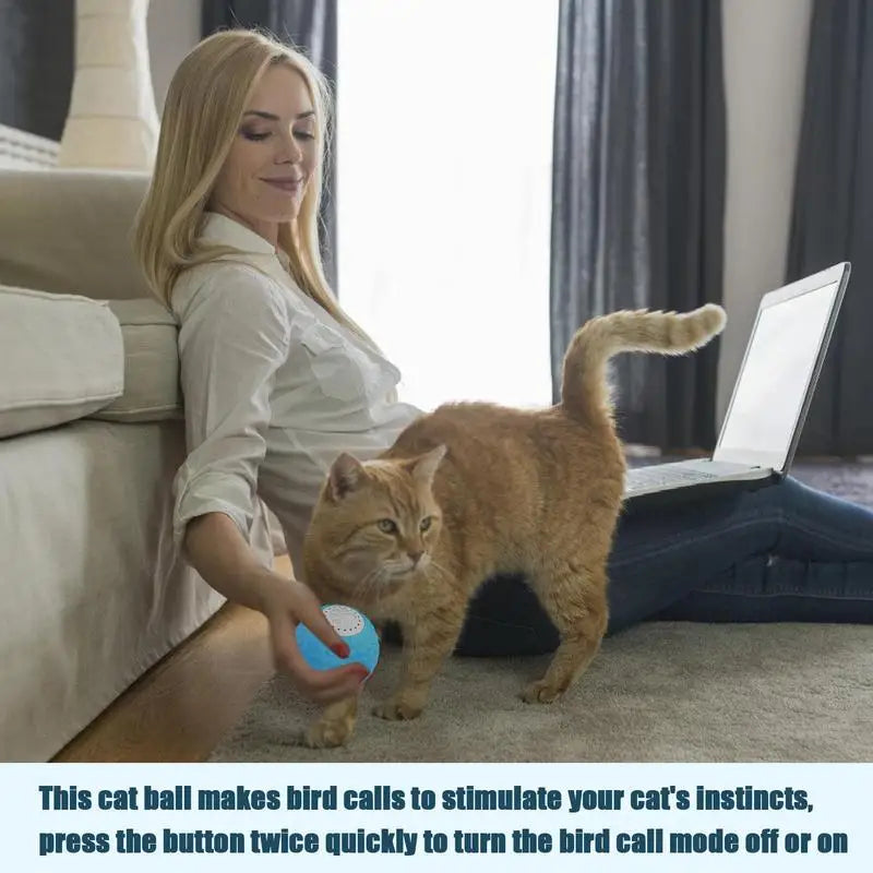 Cat Ball Sound Pet Exercise Sounding Interactive Toy Quiet Remote-Controlled Kitten Sounding Balls Toy Pet Toys For Kitten