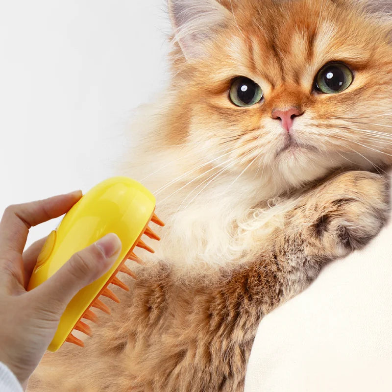 Cat Steam Brush Pet Massage Comb